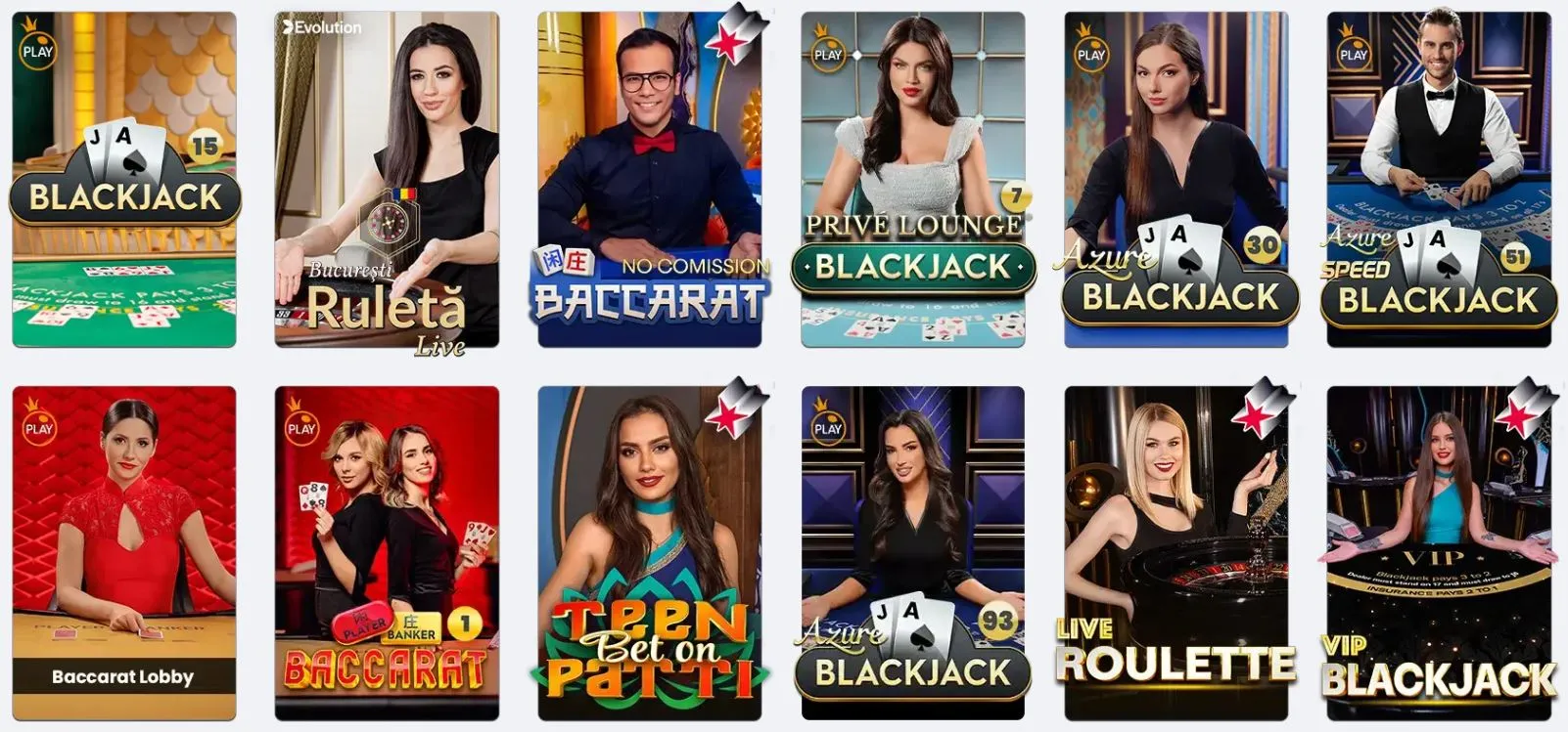 Cazinouri online noi Jocuri de Masă