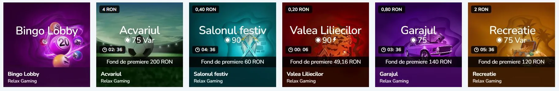 top cazinouri online din România Jocuri rapide și alte categorii